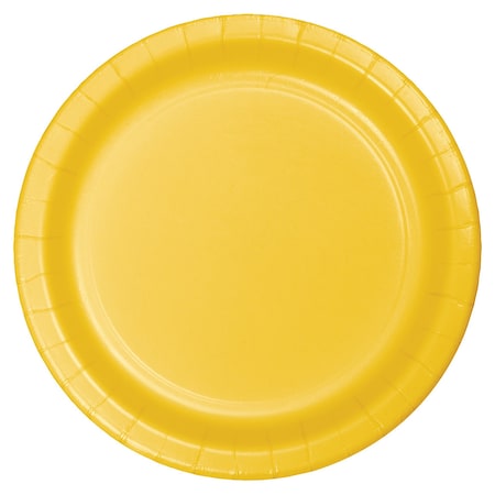 Touch Of Color School Bus Yellow Banquet Plates, 10", 240PK 501021B